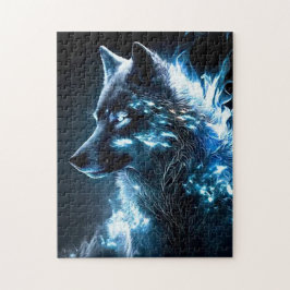 bioluminescente wolf legpuzzel