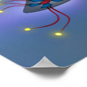 Bioluminescentie Sci-Fi Diepzeewezen Poster (Hoek)