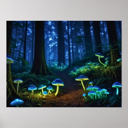bioluminescentiebos poster (Voorkant)
