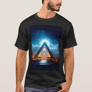 Bioluminicent neom gloeiende stargate voor een t-shirt