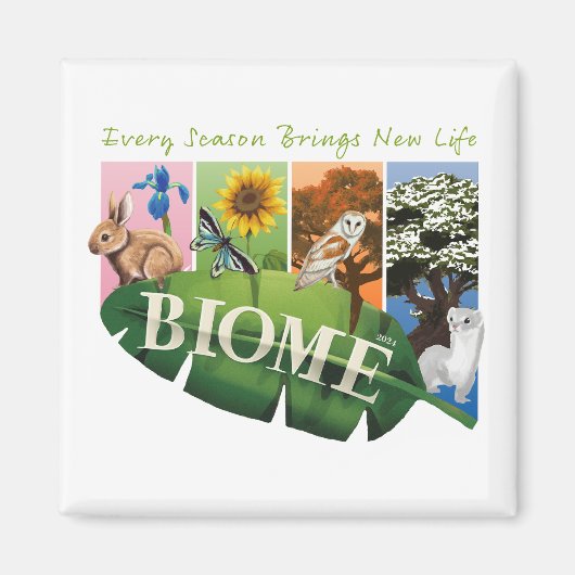 Biome Seasons Magnet (Voorkant)