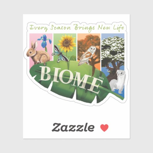 Biome Seasons Vinyl Sticker (Vel)