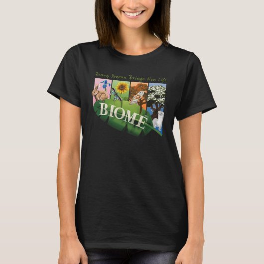 Biome Seizoenen Dames T-shirt (Voorkant)