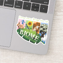 Biome Seizoenen Vinyl Sticker