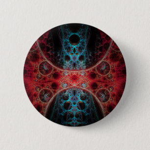 Biomechanica 1 Fractal Design Ronde Button 5,7 Cm