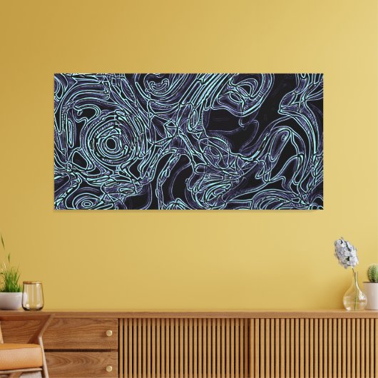 Biomechanisch Canvas Afdruk (Insitu (Woonkamer))