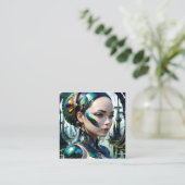 Biomechanische cybernetische reuzen zijn cyberneti vierkante visitekaartje (Staand voorkant)