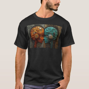 Biomechanische Cyberpunk Android Koppel Kunst T-shirt