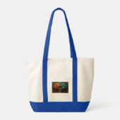 Biomechanische Cyberpunk Android Koppel Kunst Tote Bag (Achterkant)