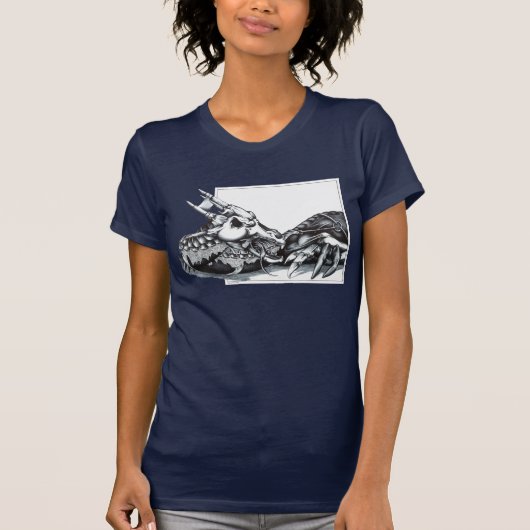 Biomechanische draak t-shirt (Voorkant)