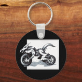 Biomechanische draconische triek sleutelhanger (Voorkant)