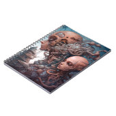 Biomechanische hoofden Surreal Sci-Fi Art Notitieboek (Linkerzijde)