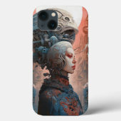 Biomechanische kop Surreal Sci-Fi Art Case-Mate iPhone Case (Achterkant)