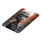 Biomechanische kop Surreal Sci-Fi Art Magneet (Linkerzijde)