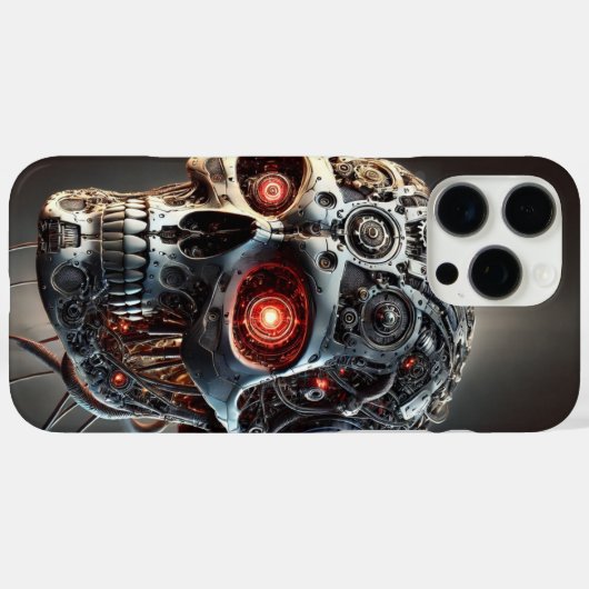 biomechanische schedel Case-Mate iPhone case (Achterkant (horizontaal))