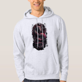 Biomechanische slang rood zwart techwear trui hoodie