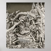 Biomechanische stad poster (Voorkant)