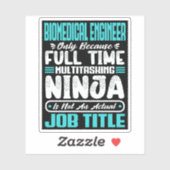Biomedical Engineer Functie Titel Beroep Vaardighe Sticker (Vel)