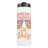 Biomedical Engineer Off Duty Funny Summer Beach Thermosbeker (Voorkant)