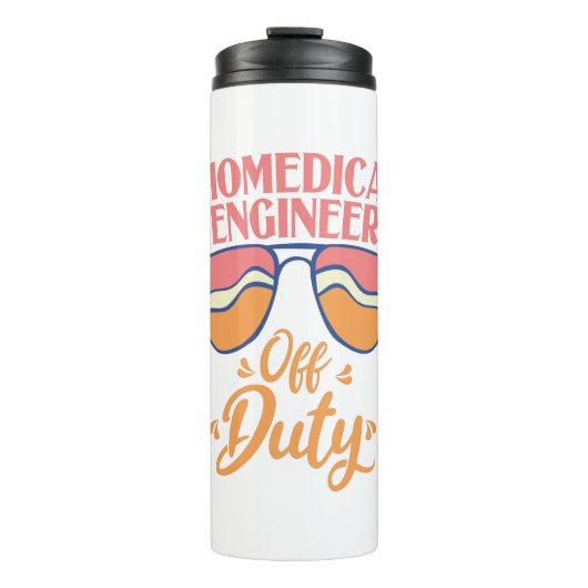 Biomedical Engineer Off Duty Funny Summer Beach Thermosbeker (Voorkant)