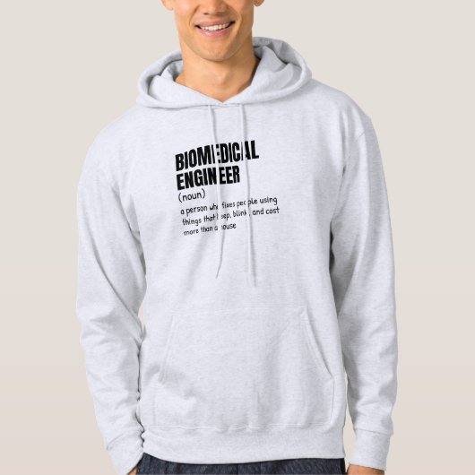 Biomedical Engineering Humor Hoodie (Voorkant)
