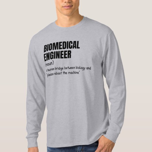 Biomedical Research Engineer Definition T-shirt (Voorkant)