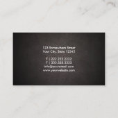 Biomedicale eenvoudige gebold typografie elegant visitekaartje (Achterkant)