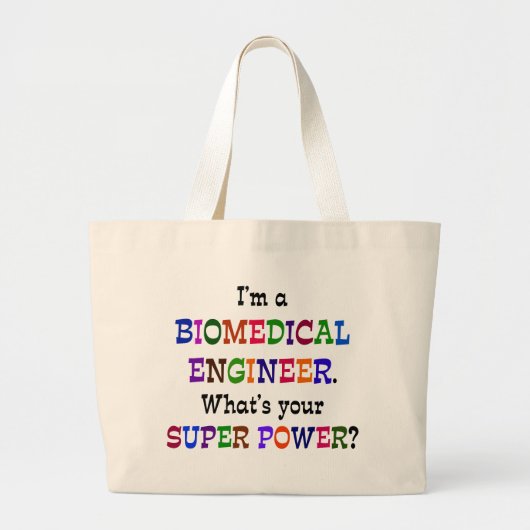 Biomedicale ingenieur grote tote bag (Voorkant)