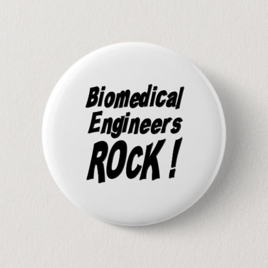 Biomedicale ingenieurs Rock! Knoop Ronde Button 5,7 Cm (Voorkant)