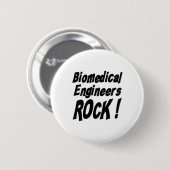 Biomedicale ingenieurs Rock! Knoop Ronde Button 5,7 Cm (Voorkant /achterkant)