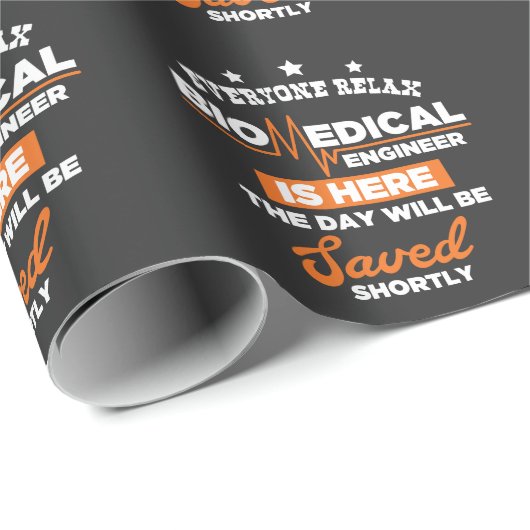 Biomedicale technische apparaten Lab houdt van cad Cadeaupapier (Rol Hoek)