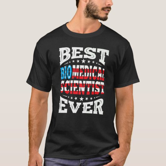 Biomedicale wetenschapper 4e juli Verenigde Staten T-shirt (Voorkant)
