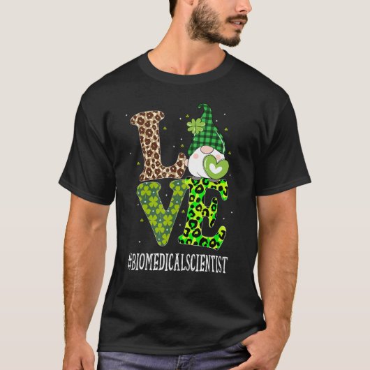 Biomedicale wetenschapper houdt van St Patricks Da T-shirt (Voorkant)