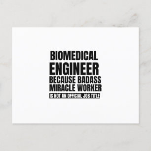 Biomedicus ingenieur omdat wonderwerker in de bada aankondigingskaart
