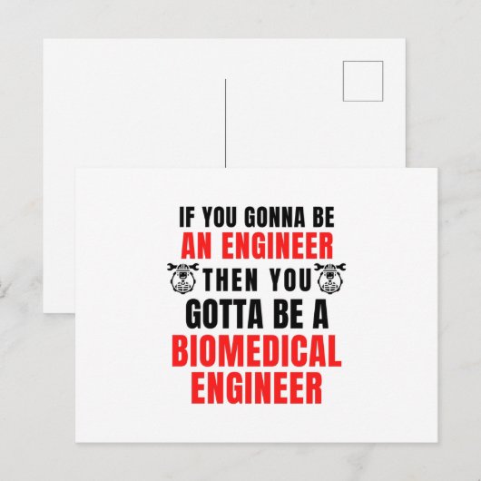 BIOMEDISCH ENGINEER BRIEFKAART (Voorkant / Achterkant)