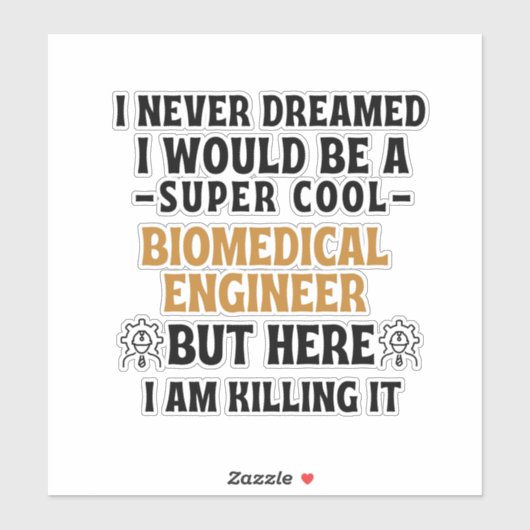 BIOMEDISCH ENGINEER STICKER (Vel)