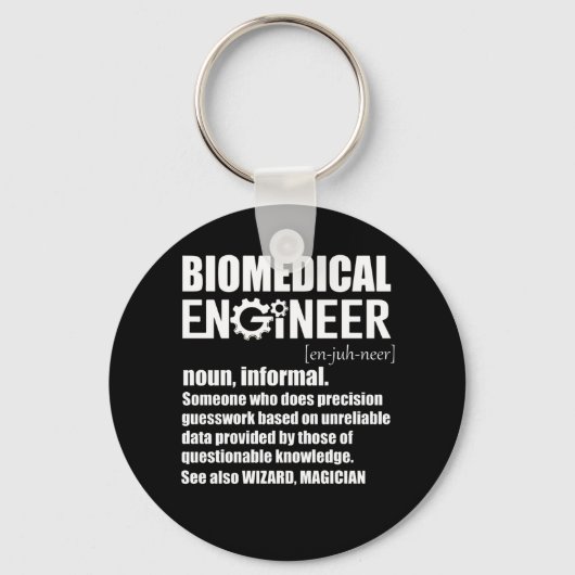 Biomedisch ingenieur Betekenis TShirt Sleutelhanger (Voorkant)