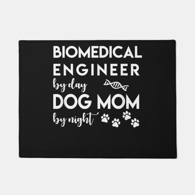 Biomedisch ingenieur Dog Mam Hondenliefhebber Bio  Deurmat (Voorkant)