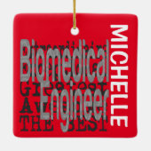 Biomedisch ingenieur Extraordinaire CUSTOM Keramisch Ornament (Achterkant)