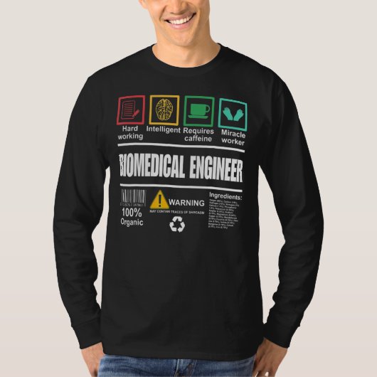 Biomedisch ingenieur Funny Engineer T-shirt (Voorkant)