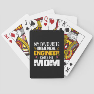 Biomedisch ingenieur noemt me mama pokerkaarten