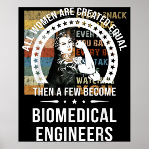 Biomedisch ingenieur voor vrouwelijke biomedisch i poster