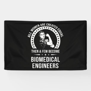 Biomedisch ingenieur voor vrouwelijke biomedisch i spandoek