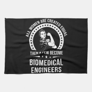 Biomedisch ingenieur voor vrouwelijke biomedisch i theedoek