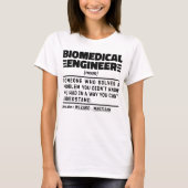 Biomedisch ingenieur zelfstandig naamwoord enginee t-shirt (Voorkant)