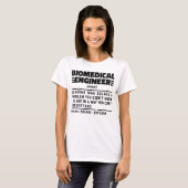 Biomedisch ingenieur zelfstandig naamwoord enginee t-shirt (Voorkant volledig)