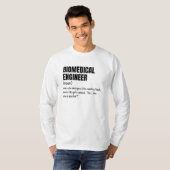 Biomedisch Ontwerper Grappige Definitie T-shirt (Voorkant volledig)