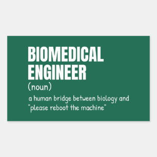Biomedisch Ontwerpingenieur Definitie Rechthoekige Sticker