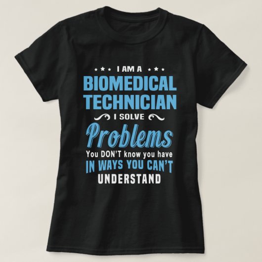 Biomedisch technicus t-shirt (Design voorkant)