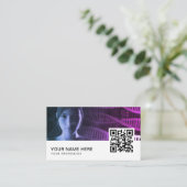 Biomedische ingenieur QR-code Visitekaartje (Staand voorkant)